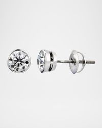18K White Gold Diamond Stud Earrings, 1.00tcw