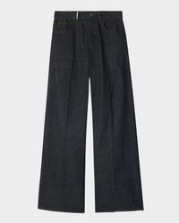 Mid-Rise Wide-Leg Jeans