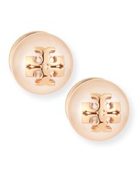 Pearly Logo Stud Earrings