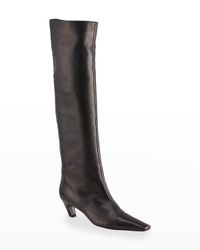 Davis Slouchy Leather Knee Boots