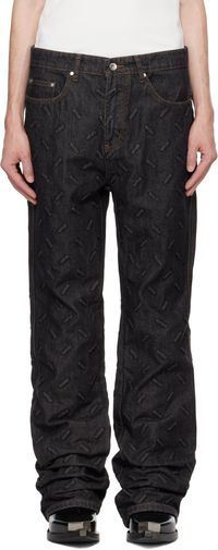 Who Decides War Black Thread Plate Jeans