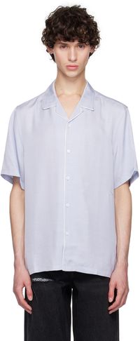 Ksubi Chemise Downtown bleue à col de camp