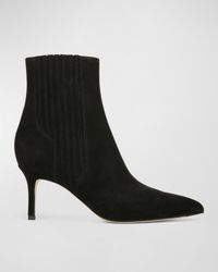 Lisa Suede Stiletto Ankle Booties
