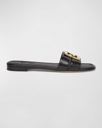 FFold Leather Flat Sandals