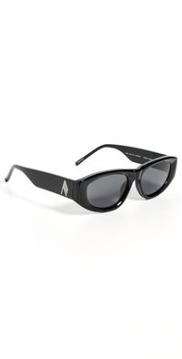 The Attico Attico80 Sunglasses Black/Silver/Grey One Size