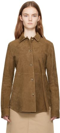 TOTEME Taupe Soft Suede Jacket