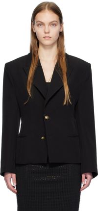 Versace Jeans Couture Veston noir à laçage