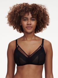 Chantelle Pulp - Soutien-gorge sans armature maintien en dentelle - Taille 115C - Noir