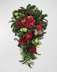 Floral Teardrop Door Spray