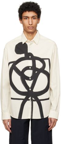 JACQUEMUS Chemise Simon blanc cassé - Les sculptures