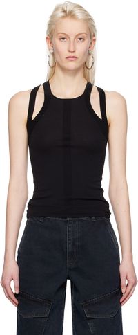 Dion Lee Black Sculpt Muscle Tank Top
