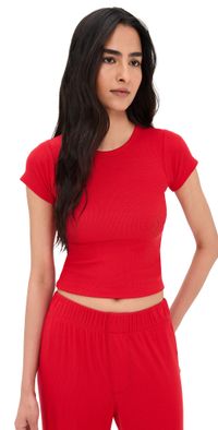 Éterne Short Sleeve Baby Tee Rouge XL