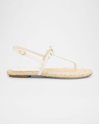 Felicity Leather Bow Espadrille Sandals