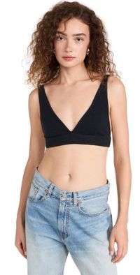 LISA YANG Capucine Cashmere Bralette Ink One Size