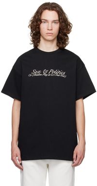 Mr. Saturday Black 'S&P' T-Shirt