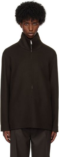 ZEGNA Brown Trofeo Cashmere Overshirt Jacket