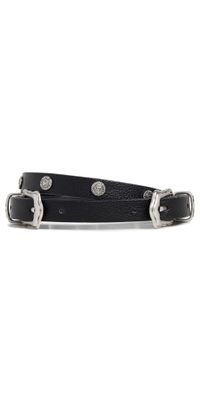 Good American Double Modern Western Belt Black M/L