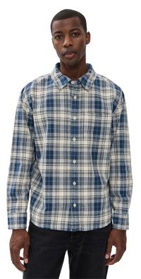 Corridor Equinox Plaid Shirt Navy S