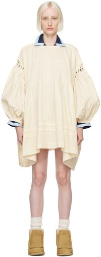 Story mfg. Off-White Mon Minidress