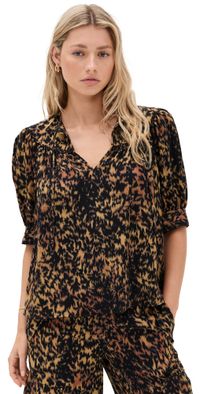 Ulla Johnson Blaire Short Sleeve Blouse Savannah 6