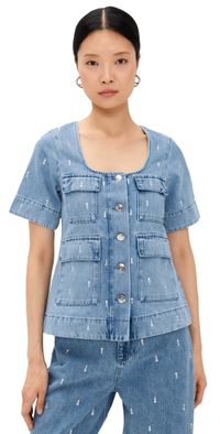 ALIGNE Chico Diamante Top Light Wash 6