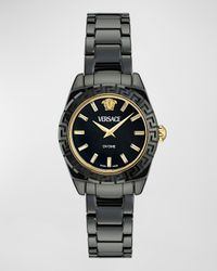 28mm DV One Watch with Bracelet Strap, Black