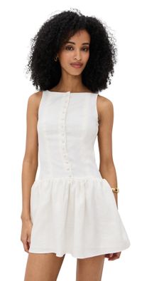 FAITHFULL Blair Mini Dress White 2