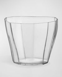Reed Low Clear Vase, 6.9"