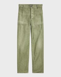 Cotton Sateen Utility Pants