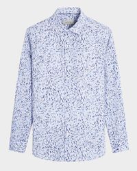 Men's Julian Geometric Slim-Fit Sport Shirt