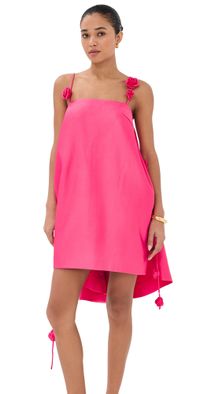 Leo Lin Fiona Rose Mini Dress Pink 16