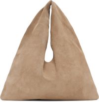The Row Beige Small Bindle Tote