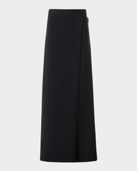 Foss Asymmetric Wrap-Panel Wide-Leg Pants