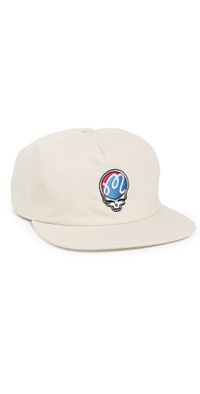 Malbon Golf Malbon x Grateful Dead Stealie Snapback Cap Rainy Day One Size