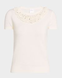 Cashmere Loop & Rhinestone Crewneck