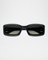 Men's GG1786SM Plastic Rectangle Sunglasses