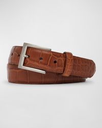 Men's Matte Alligator Belt