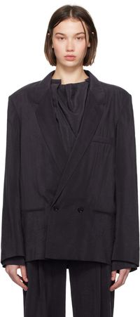 LEMAIRE Purple Soft Tailored Blazer