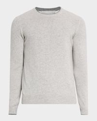 Men's Cashmere Tipped Crewneck Sweater