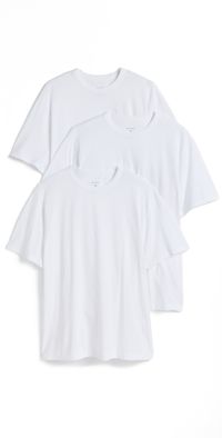 Officine Generale 3 Crew Neck Tee Pack Optical White L