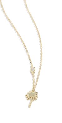 SHASHI Bondi Bezel Necklace Gold One Size