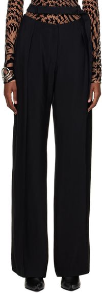 Mugler Black Fluid Trousers