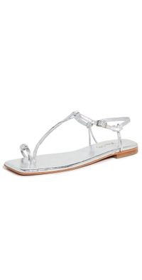Johanna Ortiz Silver Charted Dream Flats Silver 37