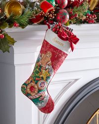 Personalized Retro Cookies Holiday Stocking