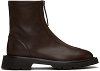 Legres Brown Zipper Boots