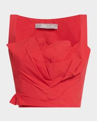 Draped Tulip Crop Tank Top