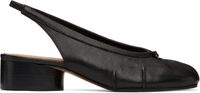 Maison Margiela Chaussures à talon haut de style ballerines noires à bout Tabi