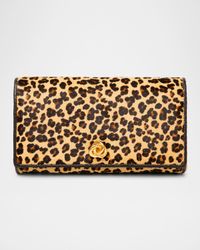 Olivia Flap Calf Hair Clutch Bag