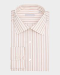 Men's Cotton Stripe Dress Shirt