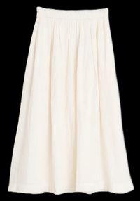 Indi & Cold - Jupe midi évasée en coton - Taille L - Beige